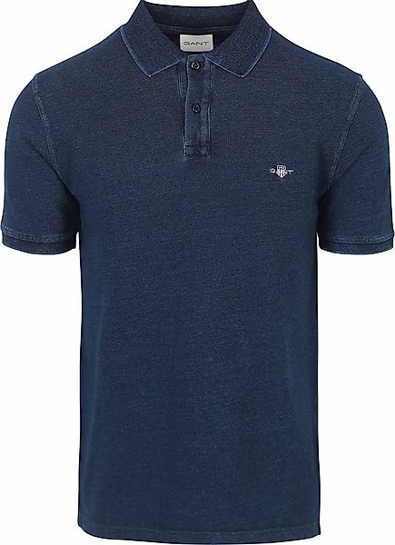 Gant Polohemd Pique Navy Melange - Größe XXL günstig online kaufen