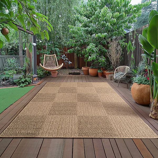 Ayyildiz Teppiche Outdoorteppich »TIMBER 1405«, rechteckig, 5 mm Höhe, Läuf günstig online kaufen