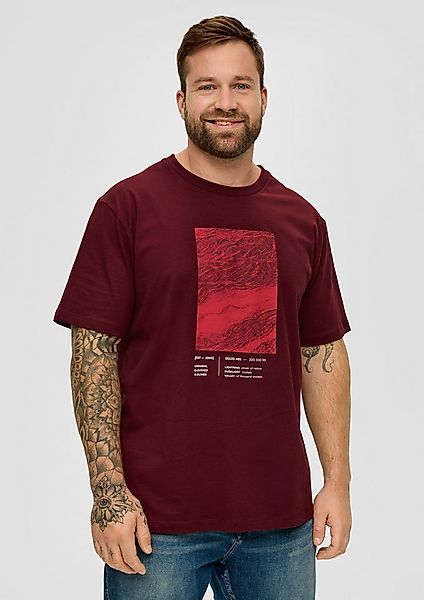 s.Oliver Kurzarmshirt T-Shirt T-Shirt mit Frontprint günstig online kaufen
