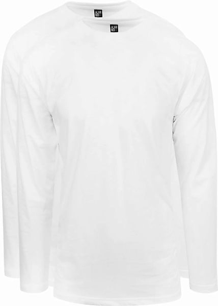 Alan Red T-Shirt Virginia Weiß Longsleeve 2-pack - Größe S günstig online kaufen