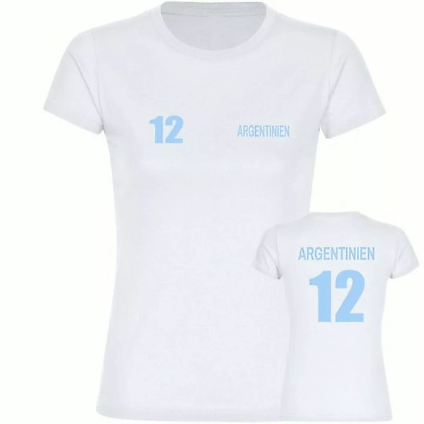 multifanshop T-Shirt Damen Argentinien - Trikot 12 - Frauen günstig online kaufen