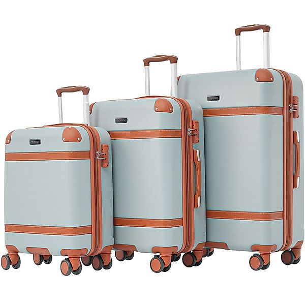 OKWISH Kofferset Hartschalenkoffer Handgepäck-Trolley, 4 Rollen, günstig online kaufen