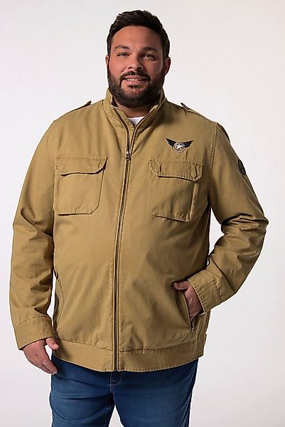 Men Plus Funktionsjacke Baumwolljacke Stehkragen Zipper günstig online kaufen