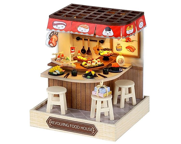 Cute Room 3D-Puzzle DIY Miniaturhaus Modellbausatz Revolving Sushi, Puzzlet günstig online kaufen