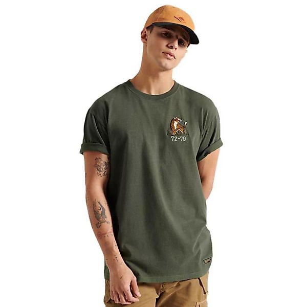 Superdry Military Box Fit Graphic Kurzarm T-shirt L Ivy Green günstig online kaufen