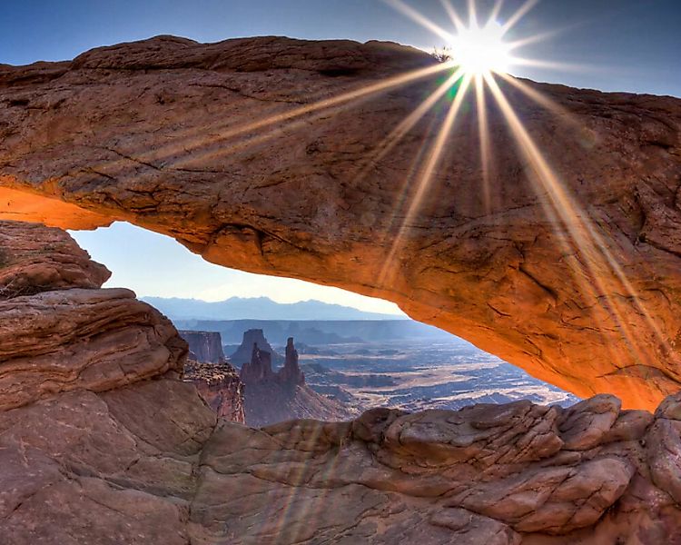 Fototapete "Mesa Arch Fels" 4,00x2,50 m / Glattvlies Perlmutt günstig online kaufen