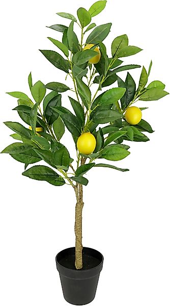 I.GE.A. Kunstpflanze "Zitronenbaum im Topf", Kunstbaum Zimmerpflanze günstig online kaufen