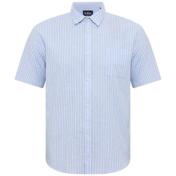North Freizeithemd mit Leinen Farbe hellblau Größe: 7XL günstig online kaufen