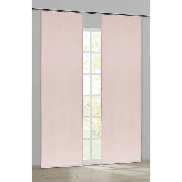 Schiebevorhang Pearl rosé B/L: ca. 60x245 cm günstig online kaufen