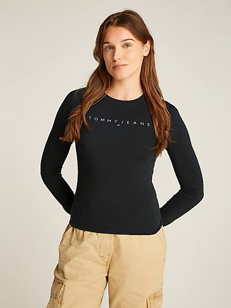 Tommy Jeans Curve Langarmshirt "TJW SLIM LINEAR TEE LS EXT", Große Größen günstig online kaufen