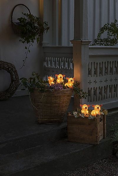 KONSTSMIDE LED-Lichterkette Weihnachtsdeko aussen, 40-flammig, LED Acryl Sc günstig online kaufen