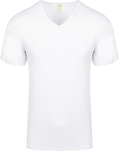 Alan Red Bamboo T-shirt V-Ausschnitt Weiß - Größe XXL günstig online kaufen