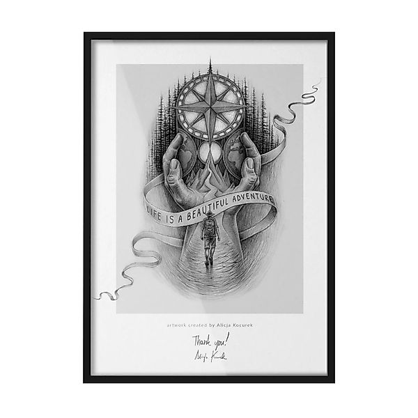 Tulup Bilderrahmen Foto Bilderrahmen 70x100 cm Schwarz Bilderrahmen Bilderr günstig online kaufen