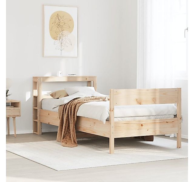 vidaXL Bett, Massivholzbett ohne Matratze 100x200 cm Kiefernholz günstig online kaufen