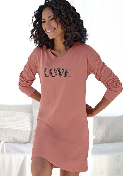 Vivance Dreams Nachthemd mit großem Frontprint günstig online kaufen