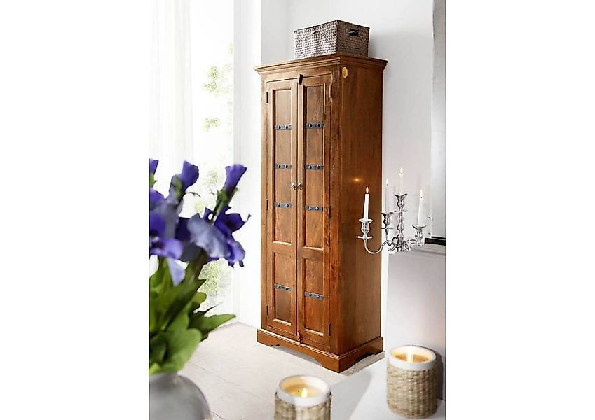 Massivmoebel24 Dreh-/Schwebetürenschrank #0901 (Schrank Akazie 73x45x180 günstig online kaufen