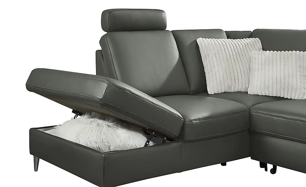 meinSofa Wohnlandschaft  Veit ¦ grau ¦ Maße (cm): B: 305 H: 90 T: 204.0 Pol günstig online kaufen