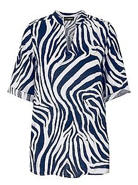 Long-Bluse 3/4-Arm Doris Streich blau günstig online kaufen