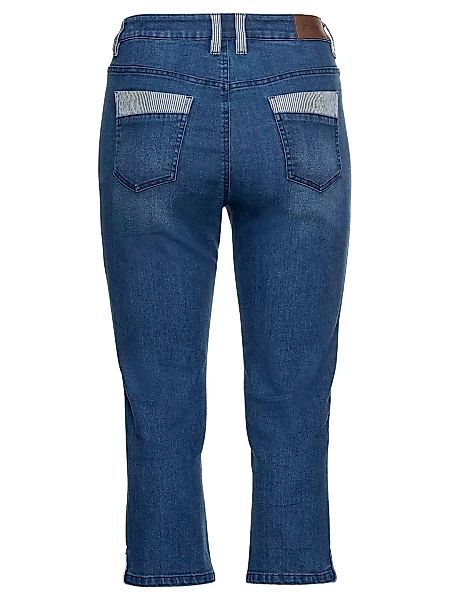 Sheego Stretch-Jeans "Große Größen", "Die Schmale", in 7/8-Länge, mit Kontr günstig online kaufen