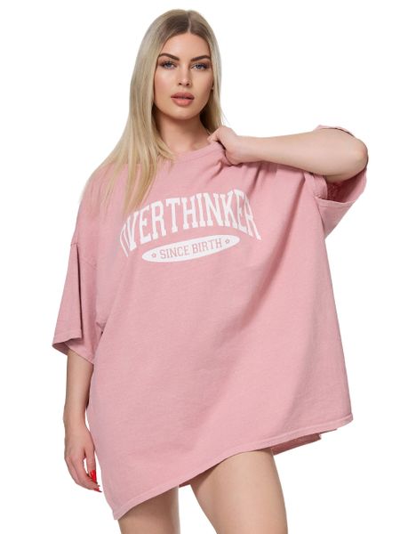 Worldclassca T-Shirt Worldclassca Oversized Print OVERTHINKER günstig online kaufen