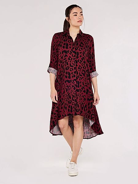Apricot Druckkleid Hemdkleid, (1-tlg) mit Krempelärmeln günstig online kaufen