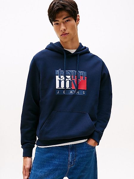 Tommy Jeans Hoodie TJM RWB FLAG Regular Fit, Sweatshirt, mehrfarbiger Print günstig online kaufen