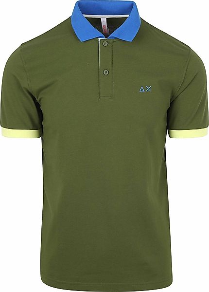 Sun68 Poloshirt Color Way Dunkelgrün - Größe XL günstig online kaufen