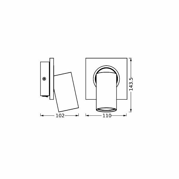 OSRAM Deckenstrahler MERCURY, weiß, 1 Spot, GU10-LED 927 dim günstig online kaufen