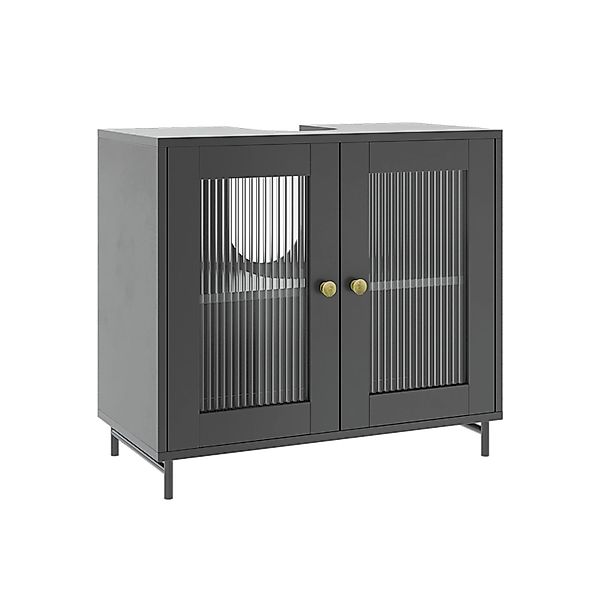 Vicco Waschbeckenunterschrank Malte Grau 60 x 58 cm günstig online kaufen