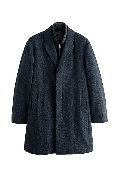 Next Steppmantel Wattierter Mantel aus Wollgemisch mit Mock-Gilet (1-tlg) günstig online kaufen