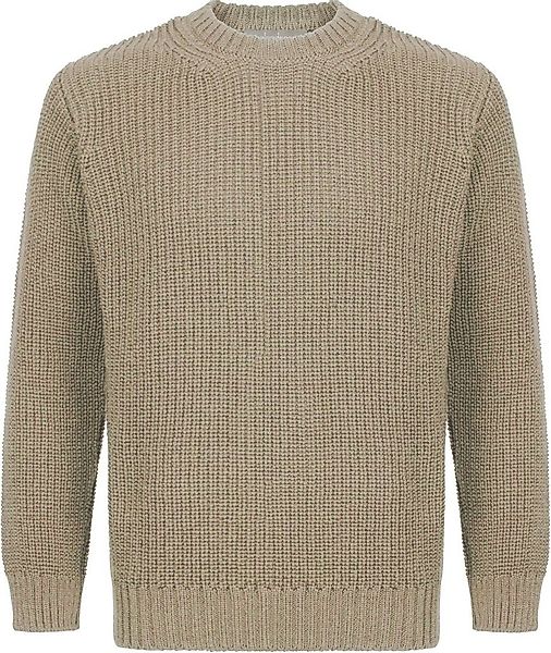 Irelandseye Wollpullover Crosshaven Ribbed Crew Neck Sweater Men günstig online kaufen