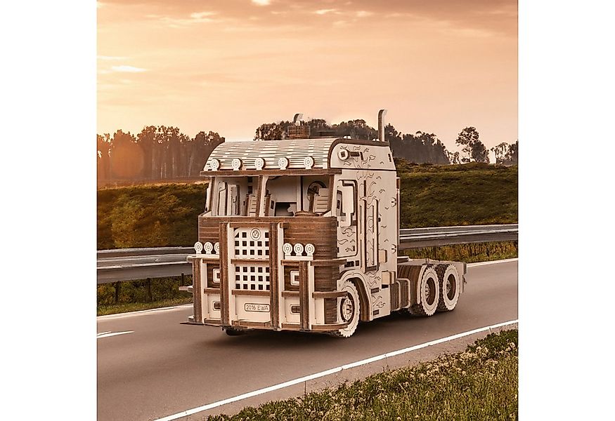 Eco Wood Art Modellbausatz Eco-Wood-Art ROAD KING LKW Aufleger Mechanisches günstig online kaufen