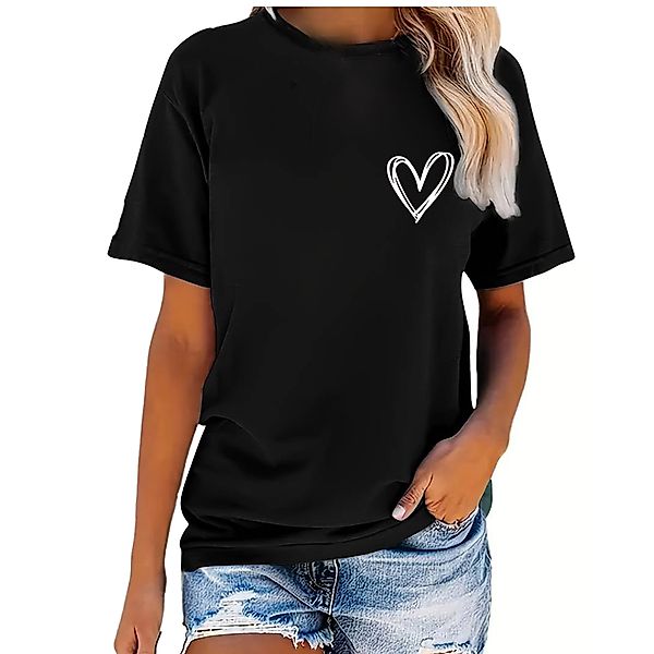 Banco T-Shirt Damen Kurzarm Love Liebe günstig online kaufen