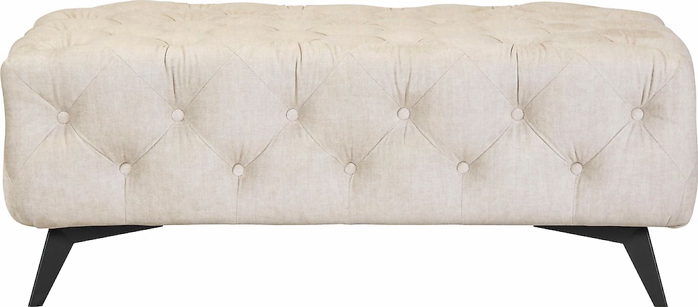 Home affaire Polsterhocker "Glynis" aufwändige Knopfheftung, moderne Cheste günstig online kaufen