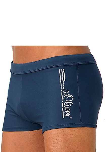 s.Oliver Boxer-Badehose mit Logoschriftzug im coolen günstig online kaufen