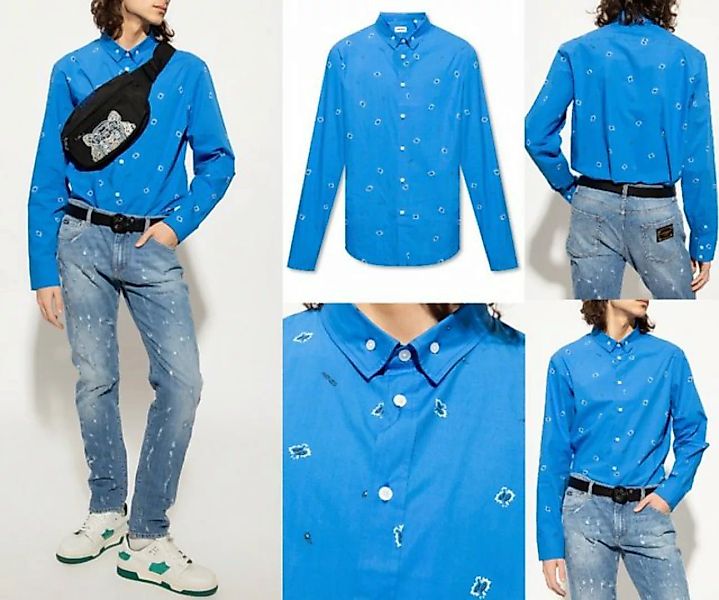 KENZO Langarmhemd KENZO Shirt Bandana Print Button-Down Hemd T-shirt Button günstig online kaufen