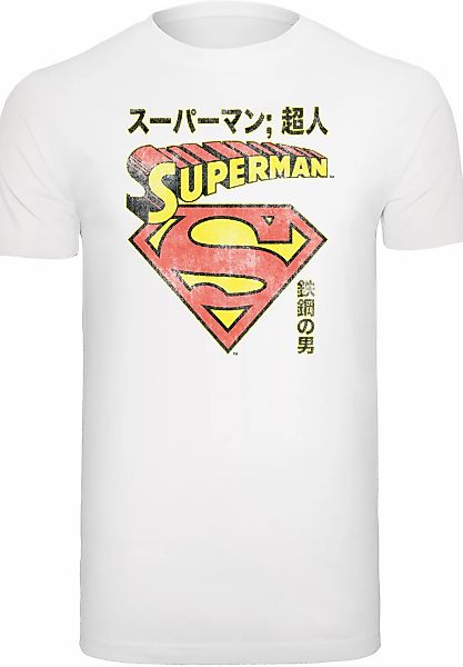 F4NT4STIC Kurzarmshirt "F4NT4STIC Herren Superman Shield -WHT with T-Shirt günstig online kaufen