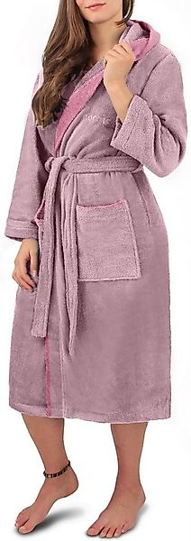 normani Damenbademantel Damen Wellness-Bademantel aus 100% Baumwolle, 122, günstig online kaufen
