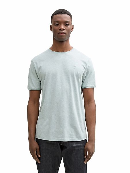 TOM TAILOR Denim T-Shirt in Melange-Optik günstig online kaufen