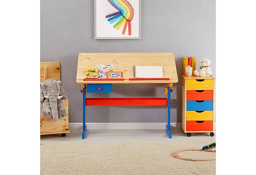 IDIMEX Kinderschreibtisch FLEXI, Kinderzimmer Lerntisch höhenverstellbar au günstig online kaufen