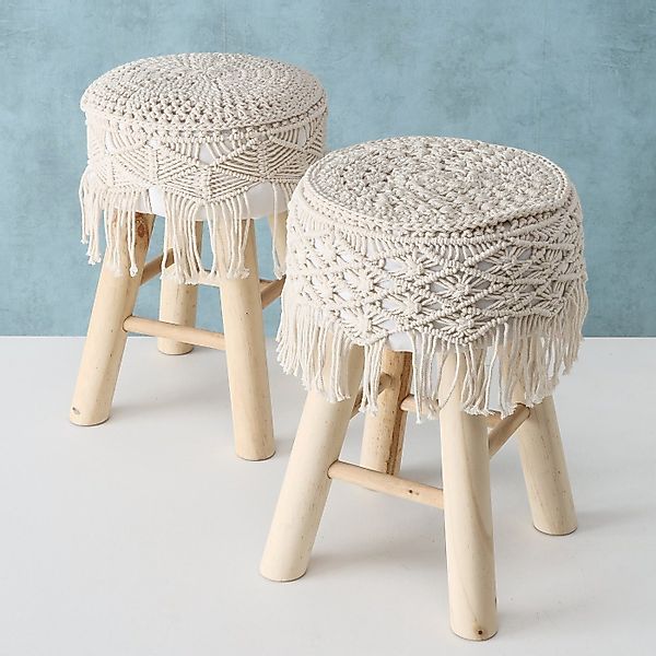 BOLTZE Hocker Boho Hocker Set aus günstig online kaufen