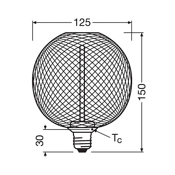 LEDVANCE DECOR STRAW FILAMENT LAMP IN METAL HOUSING 3.5W 818 E27 - 40580758 günstig online kaufen