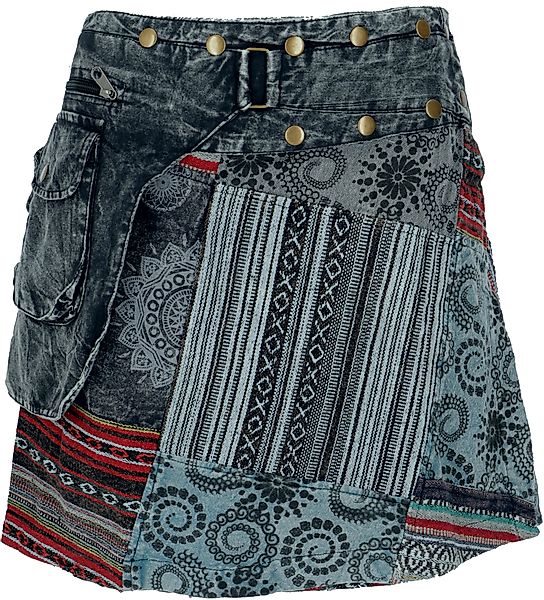 Guru-Shop Minirock Wickelrock, kurzer Rock, Cacheur, günstig online kaufen