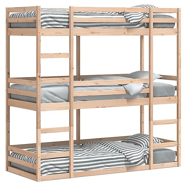 vidaXL Dreifach-Etagenbett 80x200 cm Massivholz Kiefer2098552 günstig online kaufen