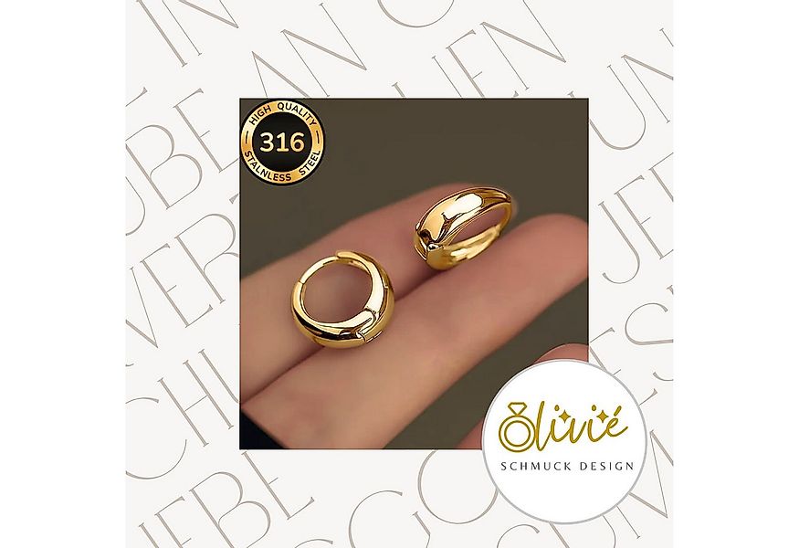 XCOAST Creolen-Set Edelstahl-Creolen mit 18K Goldbeschichtung – elegant, fa günstig online kaufen