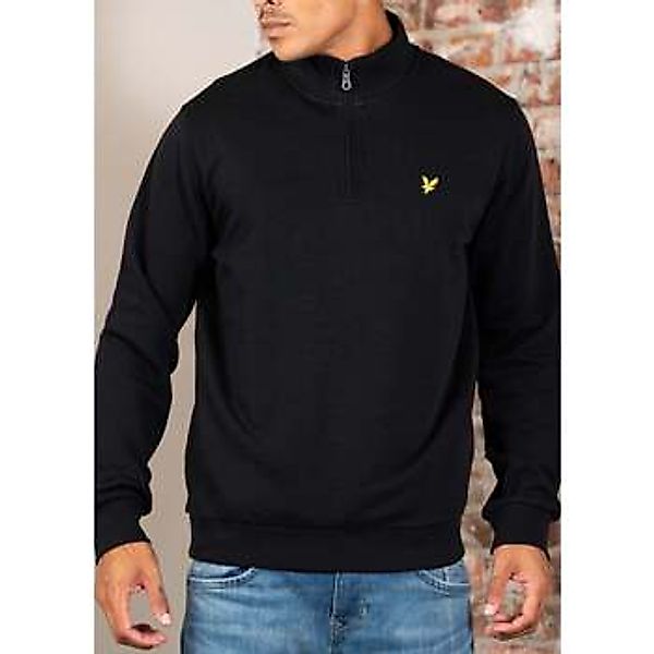 Lyle & Scott  Pullover Loopback quarter zip sweat - jet black günstig online kaufen