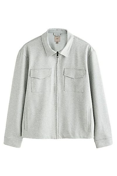 Next Hemdjacke Jersey-Hemdjacke mit Fischgrätmuster (1-St) günstig online kaufen