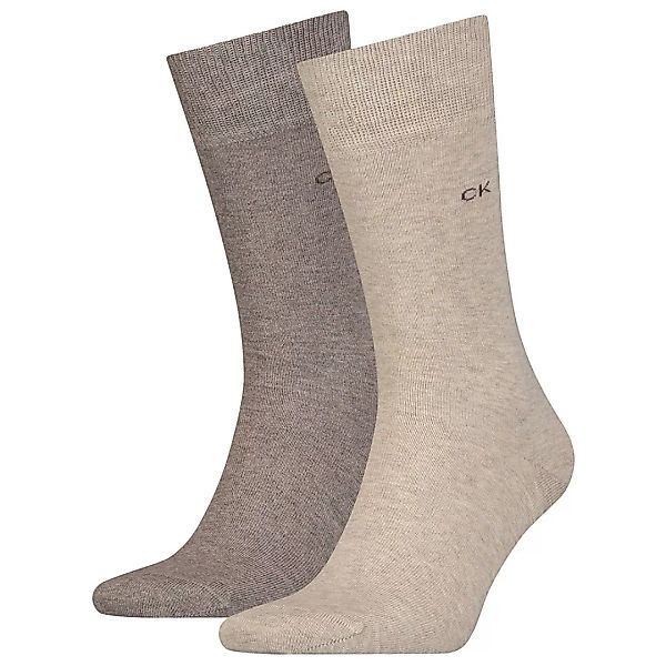 Calvin Klein Socken 2 Paare EU 43-46 Brown Melange günstig online kaufen