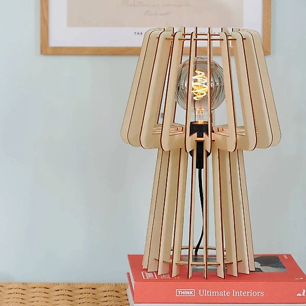 Tischleuchte Groa, holz hell günstig online kaufen