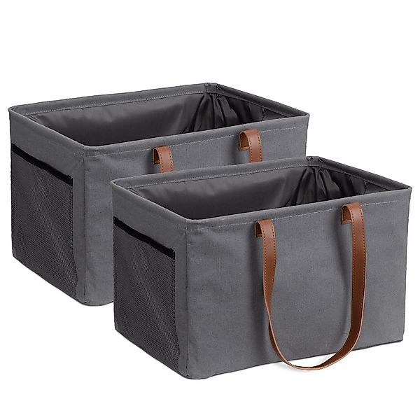 Navaris Aufbewahrungsbox Faltbare Wäschekörbe aus Stoff günstig online kaufen